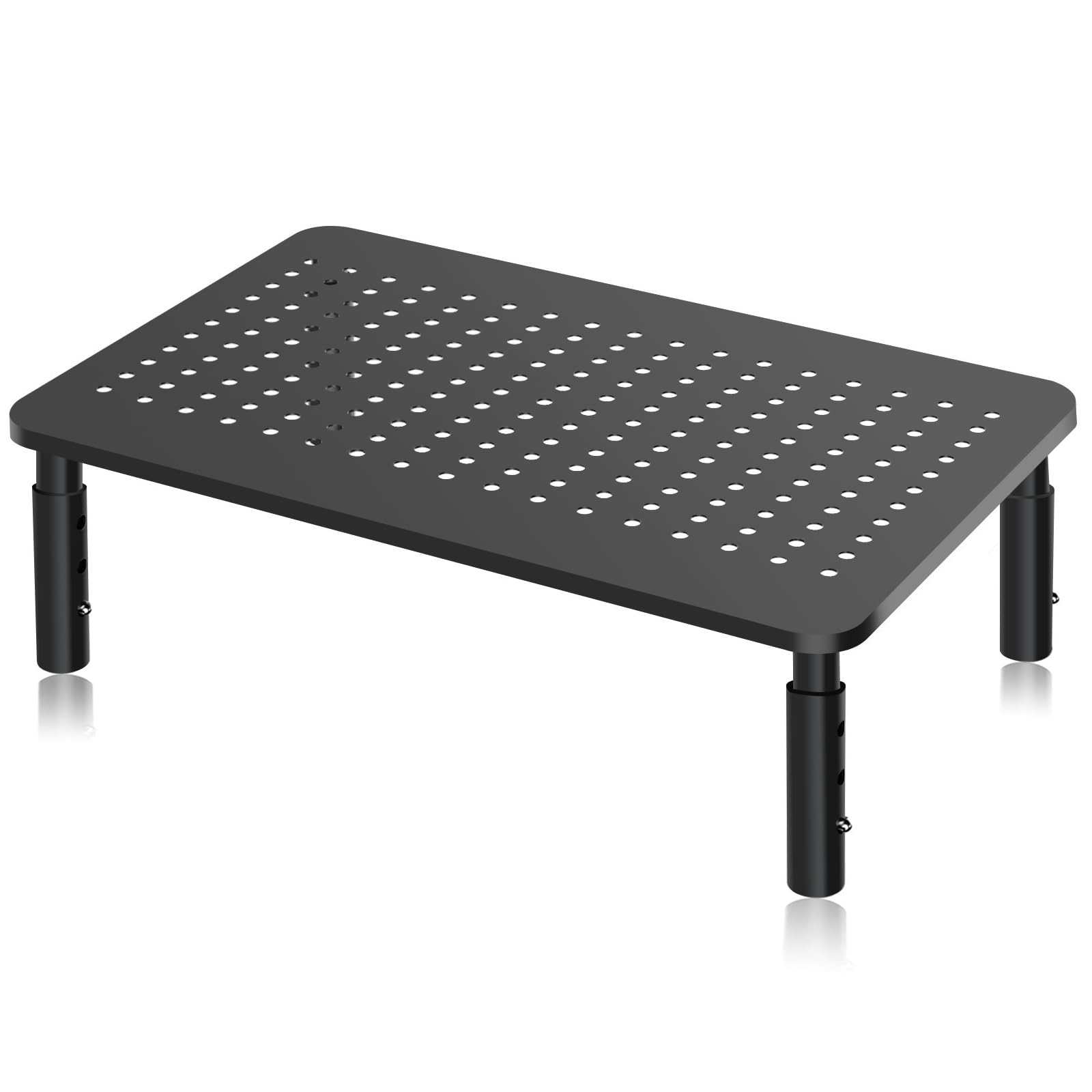 Bracwiser Monitor Stand Riser, Metal Computer Stand, 3 Height Adjustable Screen 
