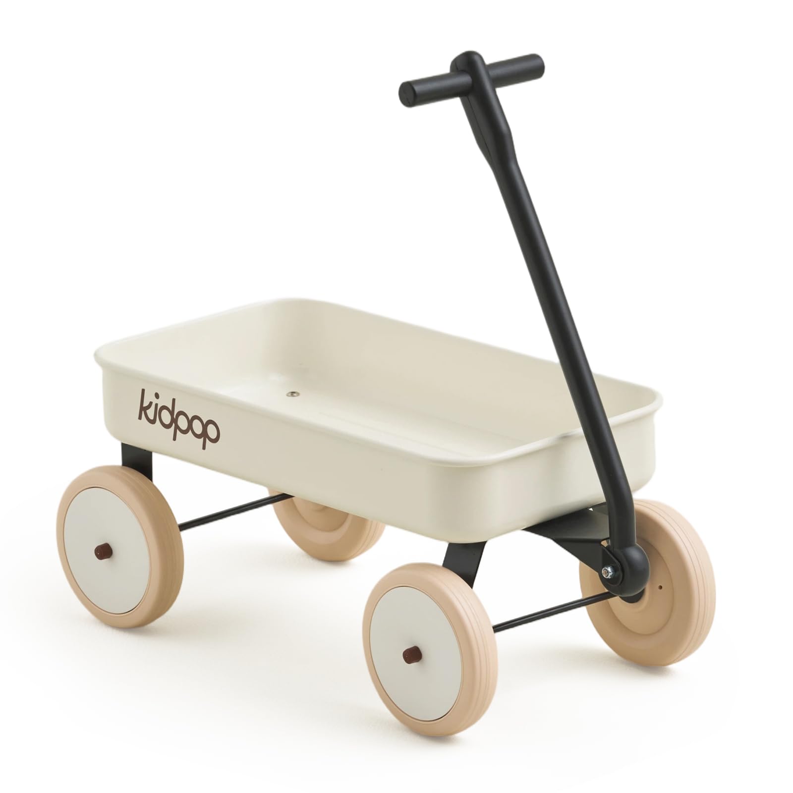 Kidpop Pula-Mini First Wagon for Toddlers, 4-Wheel Baby Pull Toy Cart for Kids A