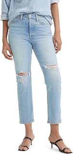 Levi's Womens Premium Wedgie Ribcage Straight Ankle JeansJeans