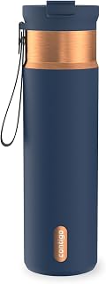 Contigo DualSip 24 oz Water Bottle w/Carry Strap & 2-Way Lid (Drink from Straw or Spout) | Vacuum-Insulated Stainless Steel for Cold Drinks | 100% Leakproof | BPA & Lead-Free | Dishwasher Safe