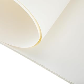 AmazingSpark 10 Sheets Cotton Paper 22 x 30 Inch White Printmaking Paper | Large Acid Free PH Neutral Deckle Edge with Textured Surface for Art Printing Mixed Media Watercolor Drawing Painting Crafts