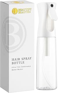 BeautifyBeauties Continuous Spray Bottle for Hair, 10.1 oz Mister Spray | Perfect for barbers, salons, household cleaning, watering plants, pet care, ironing & essential oil scents