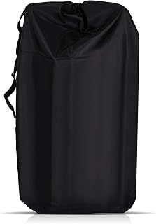 LIHAO Universal Stroller Bag Waterproof Gate Check Bag Car Seat Travel Bag | Pushchair and Pram Bag, for Airplane, 600D Oxford Fabric, Black