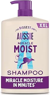 Aussie Miracle Moist Shampoo 1L Pump to Restore Brittle & Dry Hair | Moisture-Quenching Formula to Revive and Restore Dry Hair. Infused with Australian Macadamia Nut Oil, and Cruelty Free