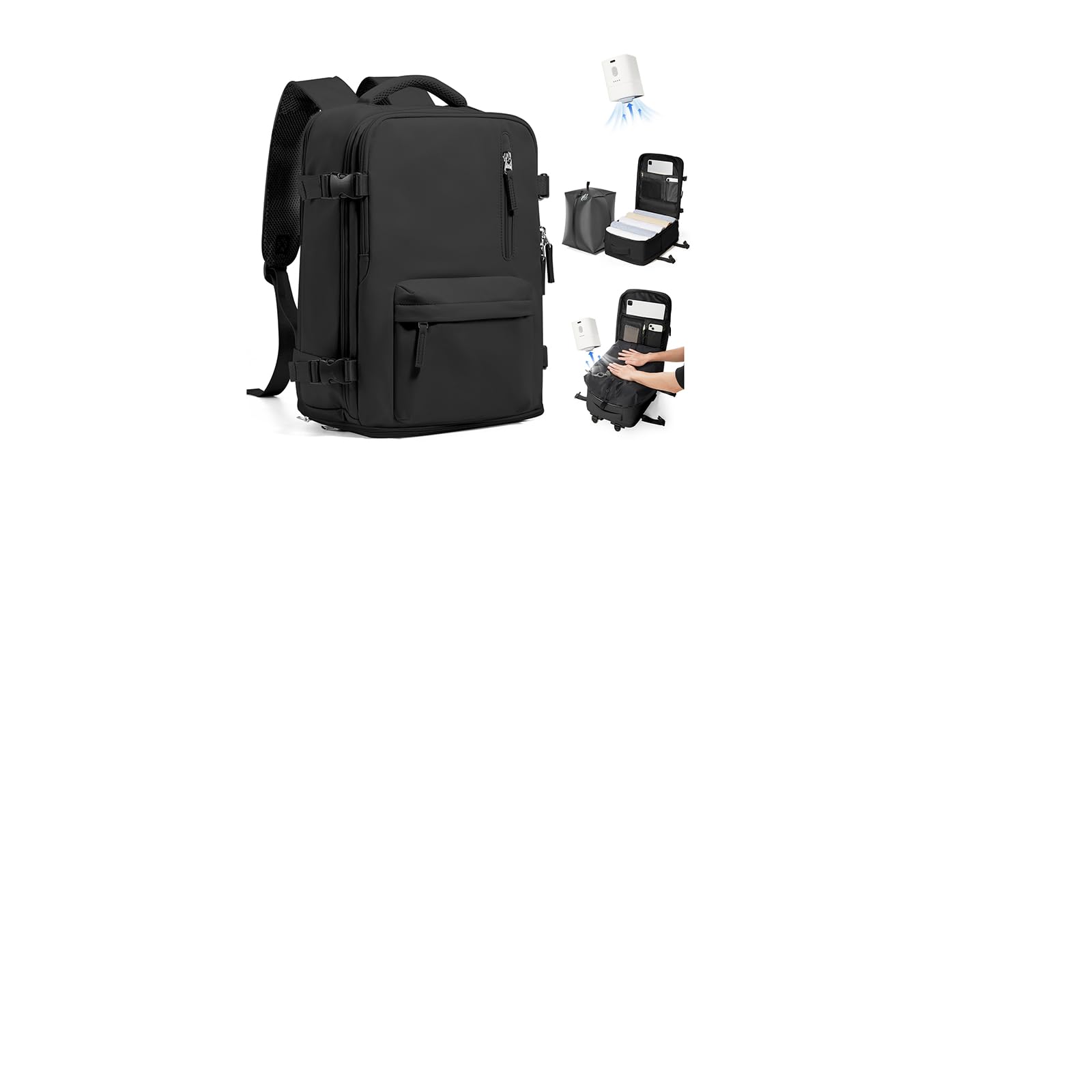 SZLX Vacuum Backpack Travel Bag with Pump,New Ryanair Cabin Size Bag 40x30x20 Ba