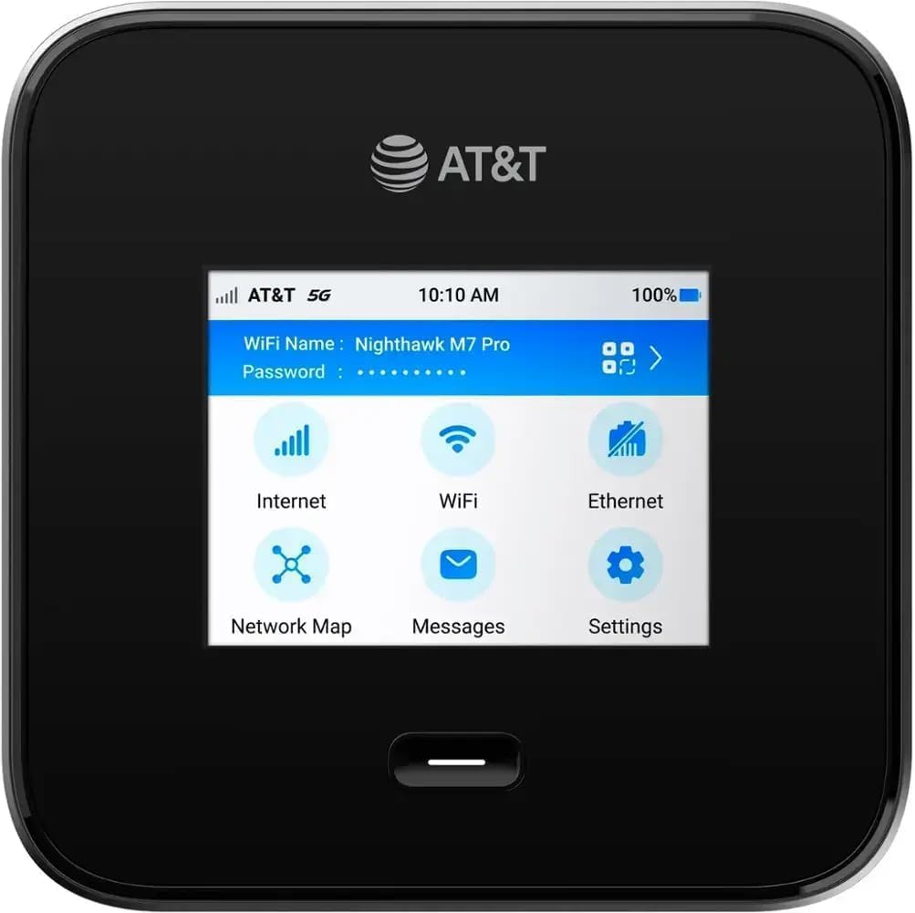 NETGEAR Nighthawk M7 Pro Mobile Hotspot 5G mmWave, WiFi 7, Unlocked, AT&T & Veri