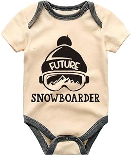 Future Snowboarder baby clothes Snowboarding Infant Outfit Snowboard Winter Sports Unisex Newborn Bodysuit Custom Shirt