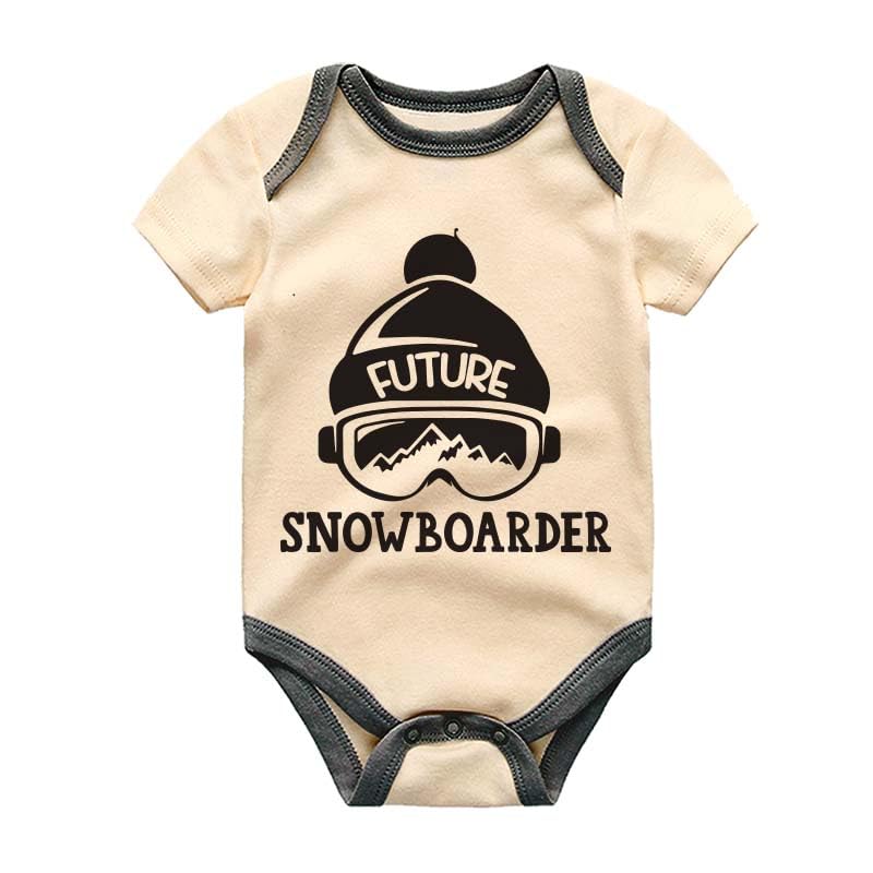 Future Snowboarder baby clothes Snowboarding Infant Outfit Snowboard Winter Spor