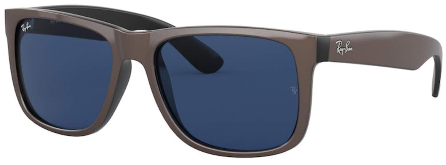 RAY BAN Men's Justin Sunglasses, Brown, 55