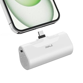 iWALK Portable Charger for iPhone 18/17/16/15 USB-C Small Power Bank 20W 4,500mAh Fast Charging Battery Pack Compatible with iPhone 15/16/17 Plus/18 Pro Max, Samsung Galaxy S25/S24/S23 Android