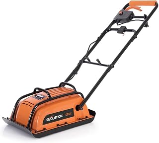 Evolution Power Tools H320-E Hulk Electro Plate Compactor, Electric - Ideal for Levelling Pavement, Artificial Turf Ground Preparation, Patio, Blockwork, Sand, Soil & More - 3 Year Warranty, 230V