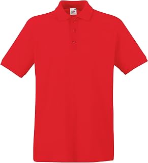 Fruit of The Loom Premium Polo Red XL