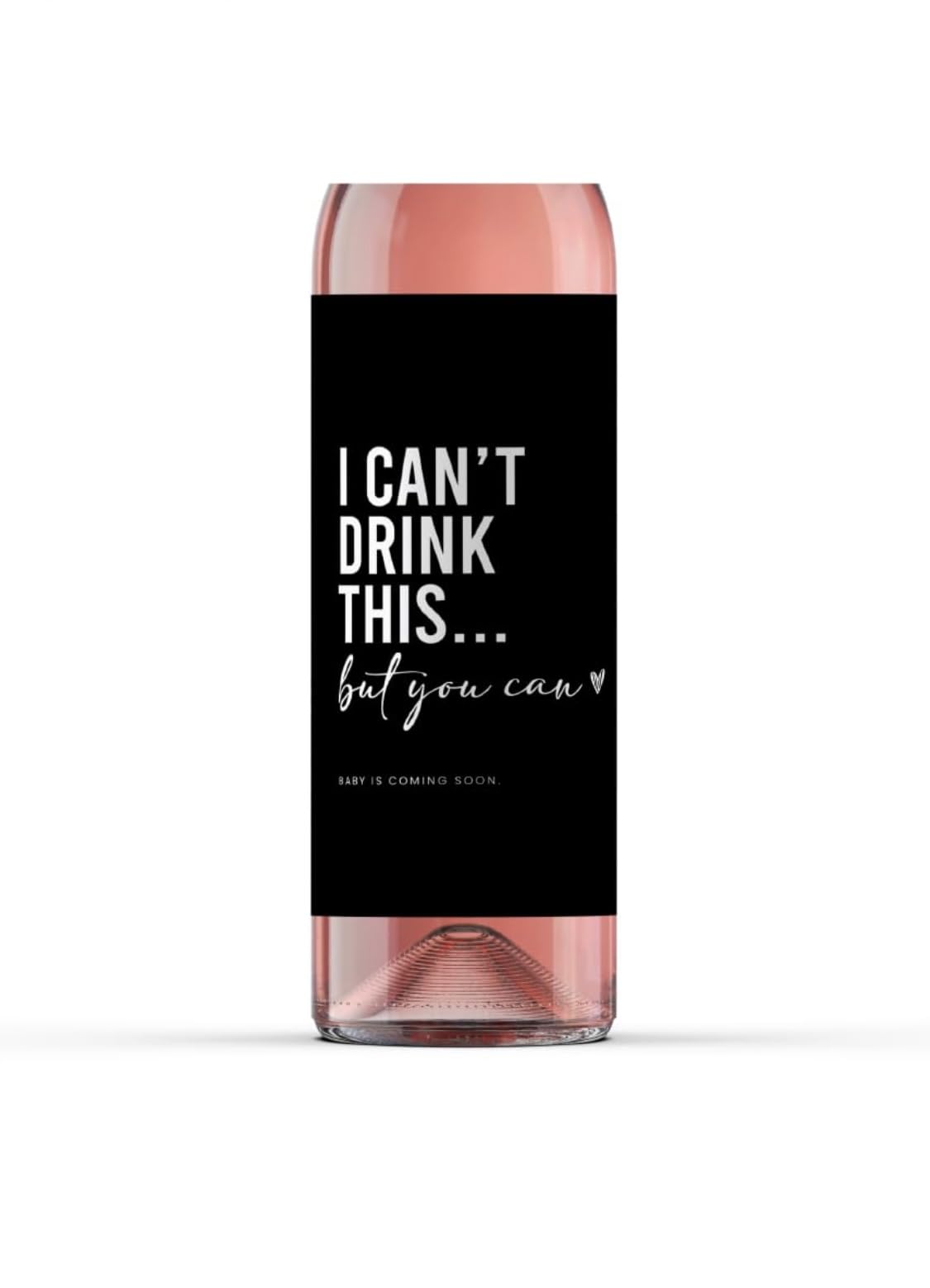 Pregnancy Announcement Wine Labels - Baby Coming Soon Announcement for Partner, 