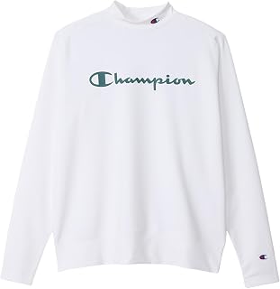Champion(チャンピオン) 長袖Tシャツ 長袖 抗菌防臭 速乾 ストレッチ UVカット スクリプトロゴ ロングスリーブモックネックシャツ メンズゴルフC3-ZG402メンズ