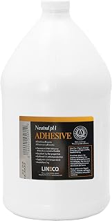 Lineco Neutral pH Adhesive, All-Purpose Glue, 1 Gallon, White, 1 Pack | Acid Free, Dries Clear, Remains Flexible, Used for Bookbinding and Book Repair, Framing, Collages, Paper Art and Crafts