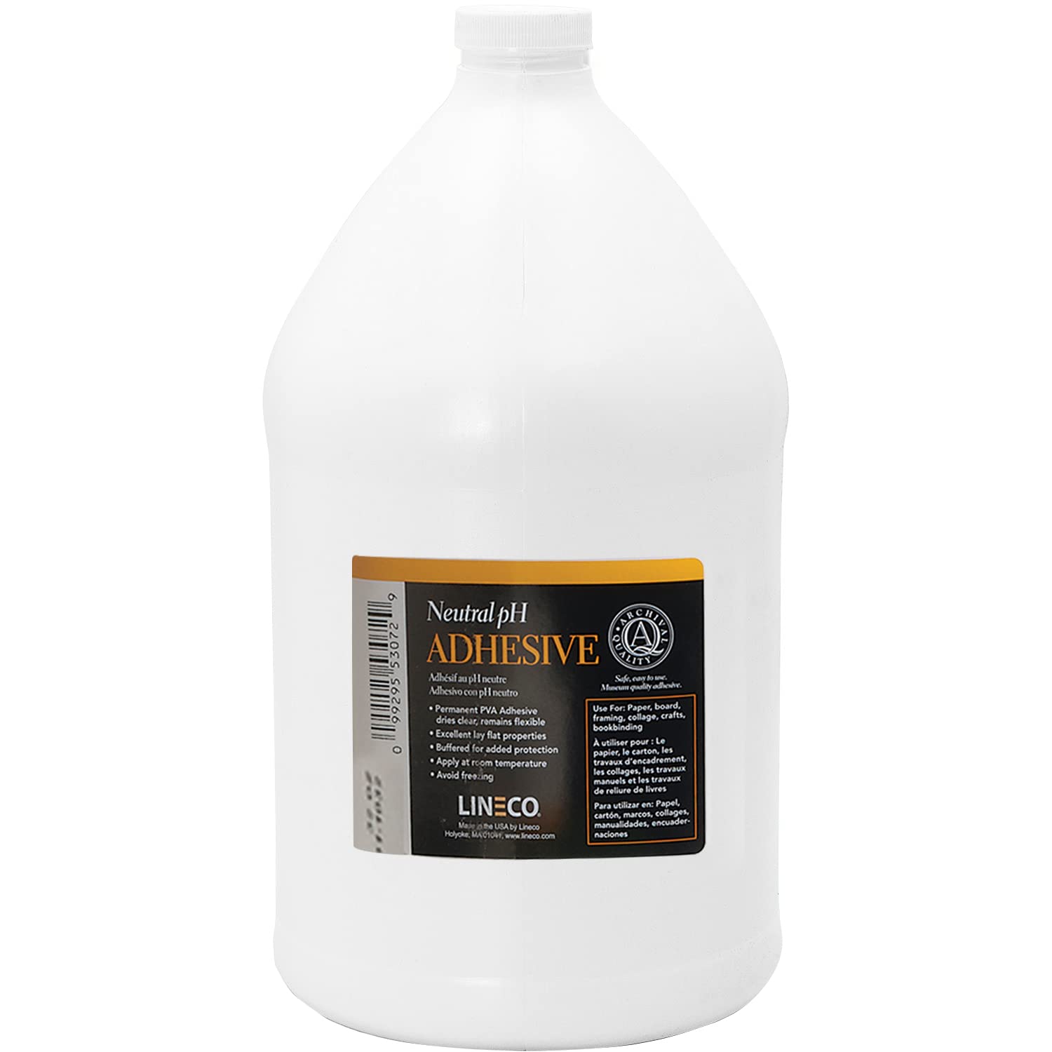 Lineco Neutral pH Adhesive, All-Purpose Glue, 1 Gallon, White, 1 Pack | Acid Fre