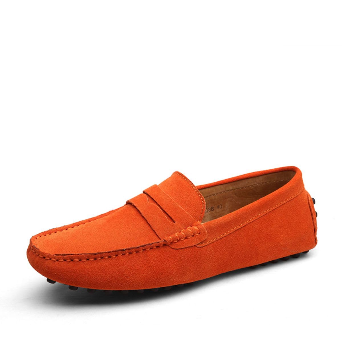 Men's Loafers Leather Fashion Slip-on Shoes Driver Shoes Casual Flat Shoes 38-49