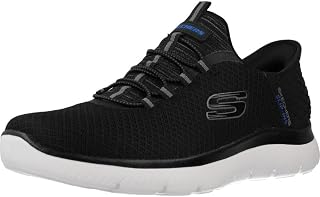 Skechers Uomo Slip-Ins Summits Scarpe da Ginnastica di Alta Gamma, Black/Black