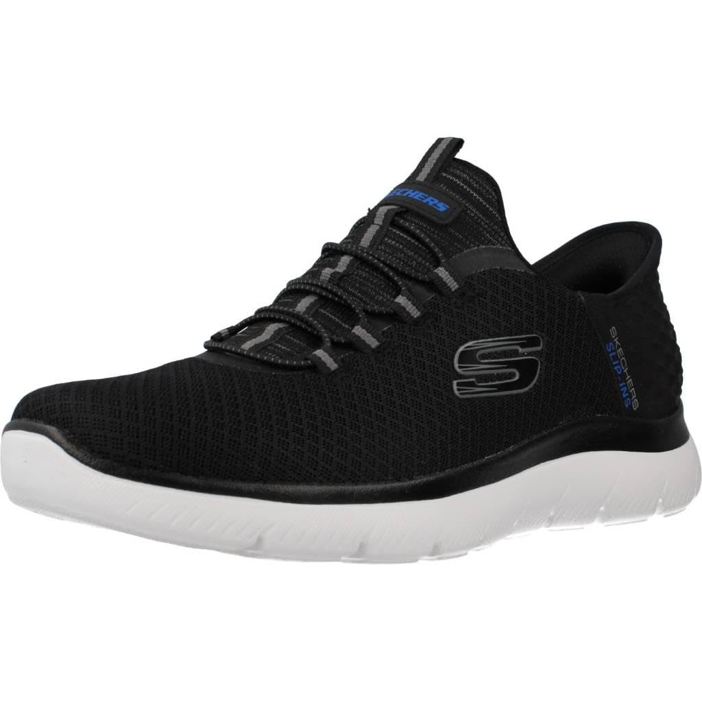 Skechers Uomo Slip-Ins Summits Scarpe da Ginnastica di Alta Gamma, Black/Black