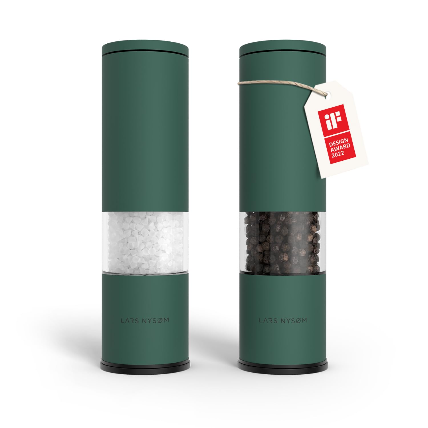 LARS NYSØM Set of 2 Manual Salt and Pepper Mills - Grinder Set