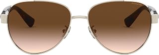 COACH womens Hc7111 Pilot Sunglasses