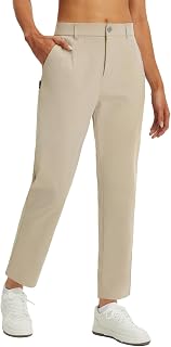 baleaf Women's Golf Pants Straight Leg Work Casual Slacks