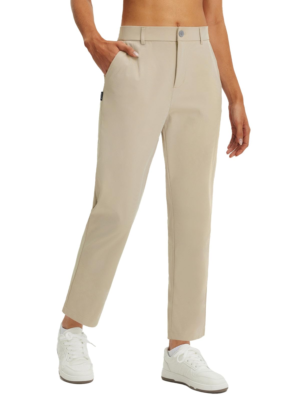baleaf Women's Golf Pants Straight Leg Work Casual Slacks