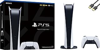 Playstation 5 Digital Edition PS5 Gaming (Disc Free) Console (Renewed)