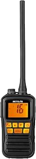 Retevis RM01 3W Marine Radio VHF IP67 Floating, Portable for Kayak (1 Pack) | Duck Hunting, NOAA Weather Alert, 88 International Channel, Vibration Drainage, Dual Color Screen, Tri-Watch, 5 AAA Batteries
