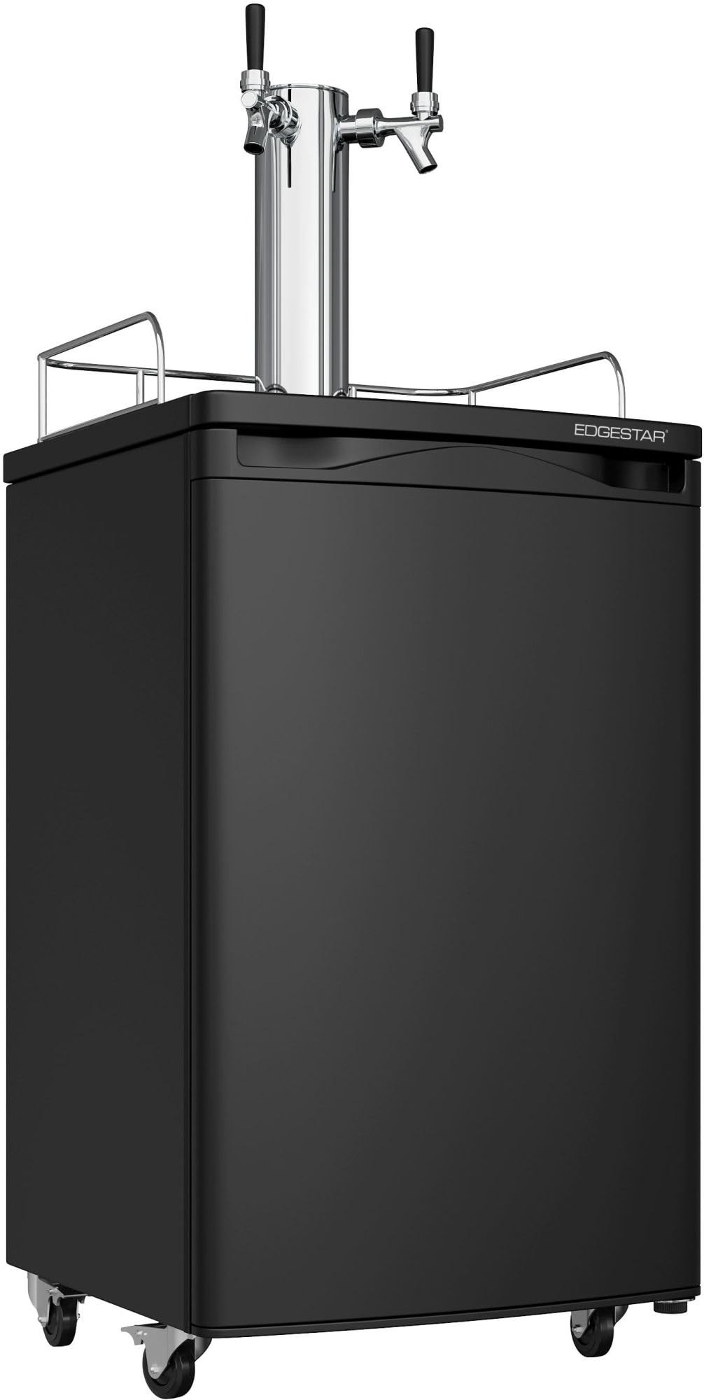 EdgeStar 20 Inch Wide Dual Tap Kegerator | Freestanding Only, Reversible Door, S