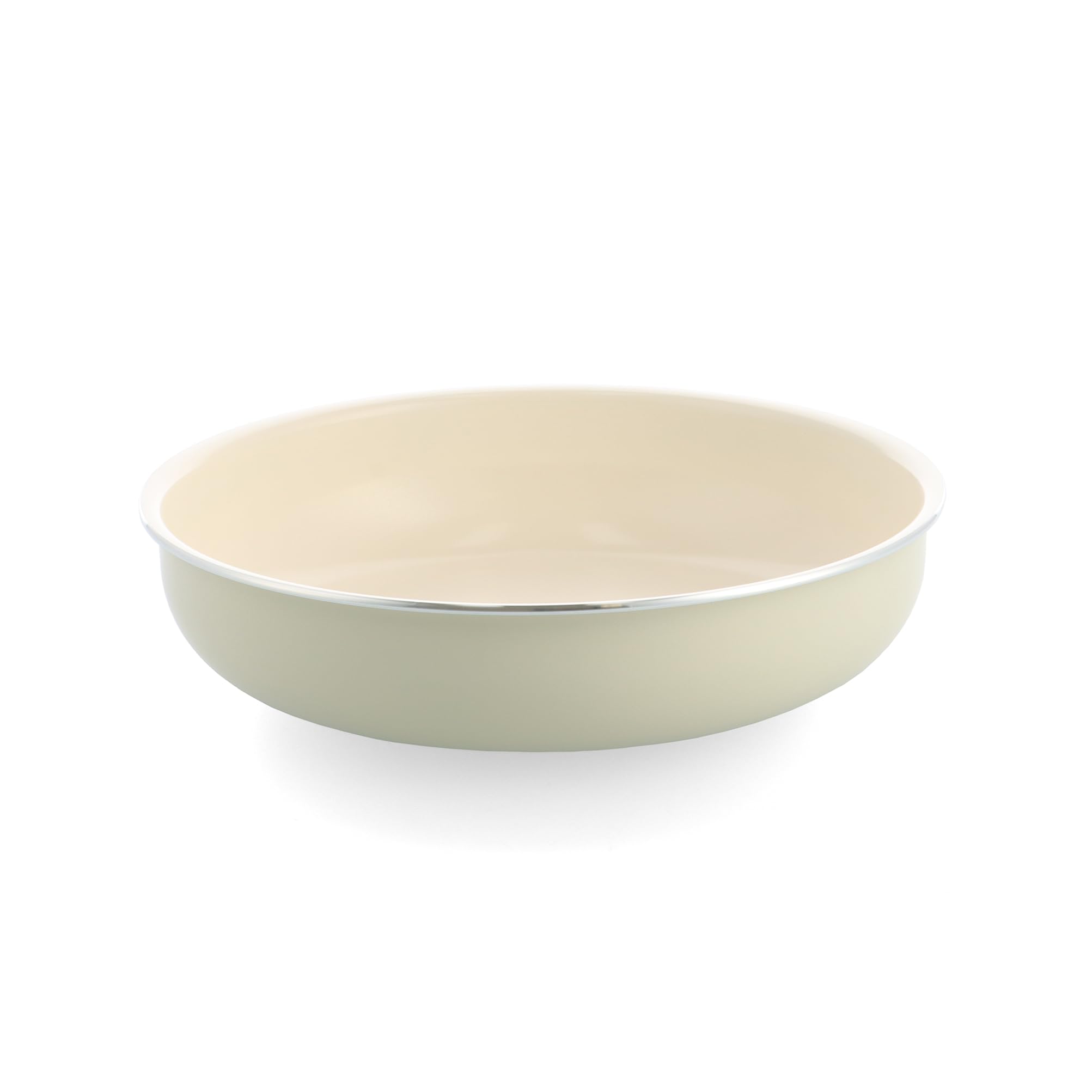 GREENPAN Frying Pan, 7.9 inches (20 cm), Induction Fire, White, Single Item, Cli