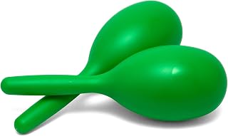 Tiger MAR49-GR Full-Size Plastic Maracas - Green | One Pair