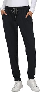 KOI Pantalón deportivo Good Vibe para mujer, Negro -, M Petite