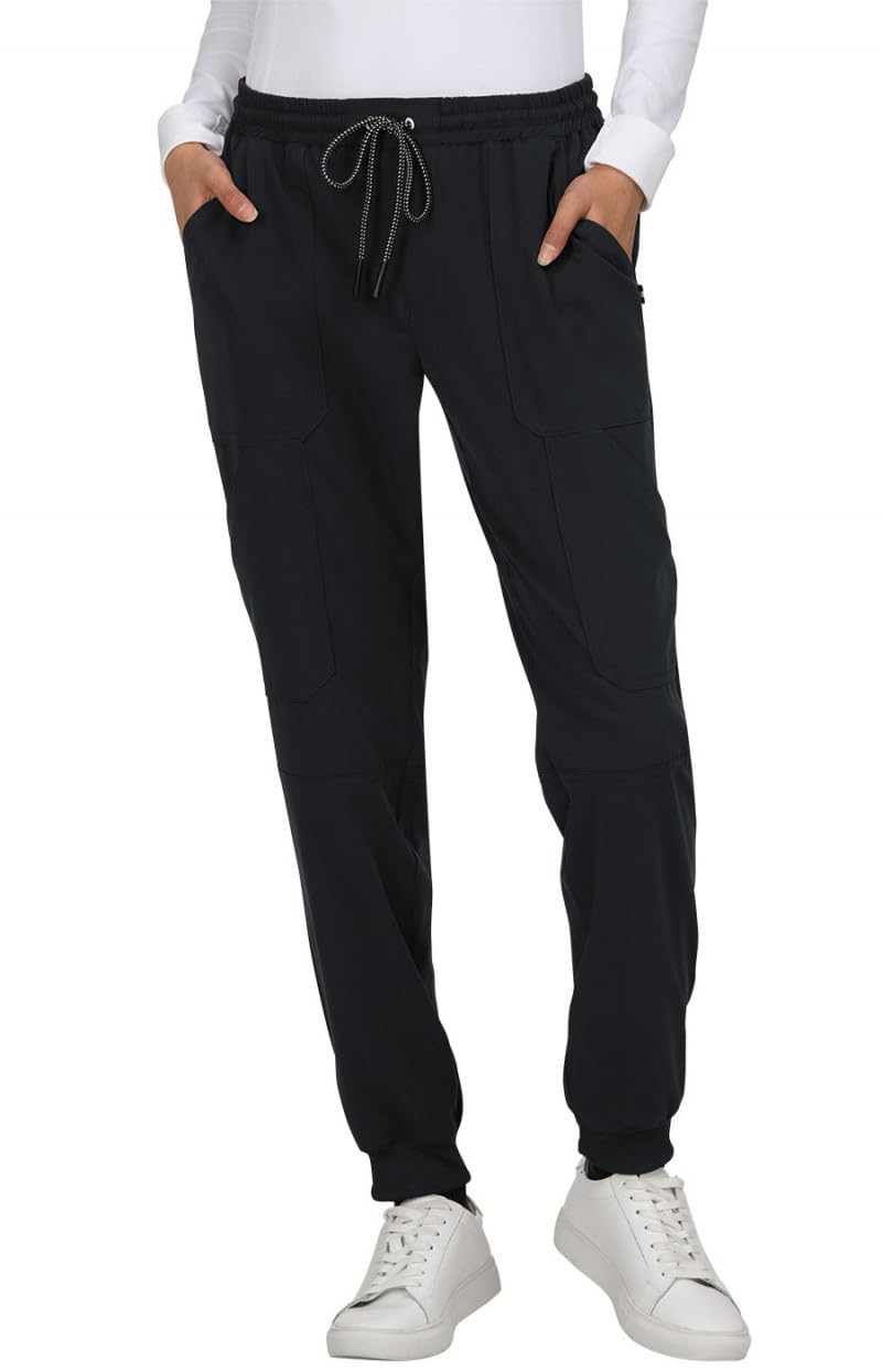 KOI Next Gen Women's 7 Pocket Good Vibe Jogger Scrub Pants with 4-Way Stretch an