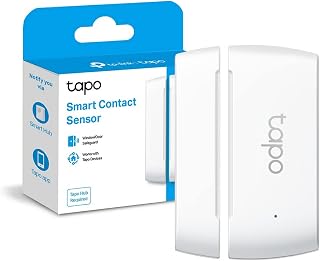 Tapo T110 Smart Contact Sensor Doors Windows Alerts Hub Required | For Doors, Windows and Garages, Open/Close Alerts, Light Automations, Intruder Alerts, Home Automation and Energy Saving