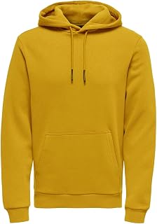 Only and SONS Men's Ceres Life Hooded Sweatshirt with Hood Black Regular/Regular Fit