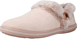 Skechers Women's Cozy Campfire-Fresh Toast Slipper, Blush, 7