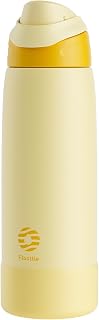 Fjbottle 1L Stainless Steel Water Bottle, Thermal with Button and Sleeve