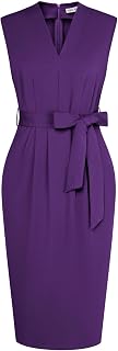 GRACE KARIN Women's Bodycon Knee Length Sleeveless Dress with Pockets