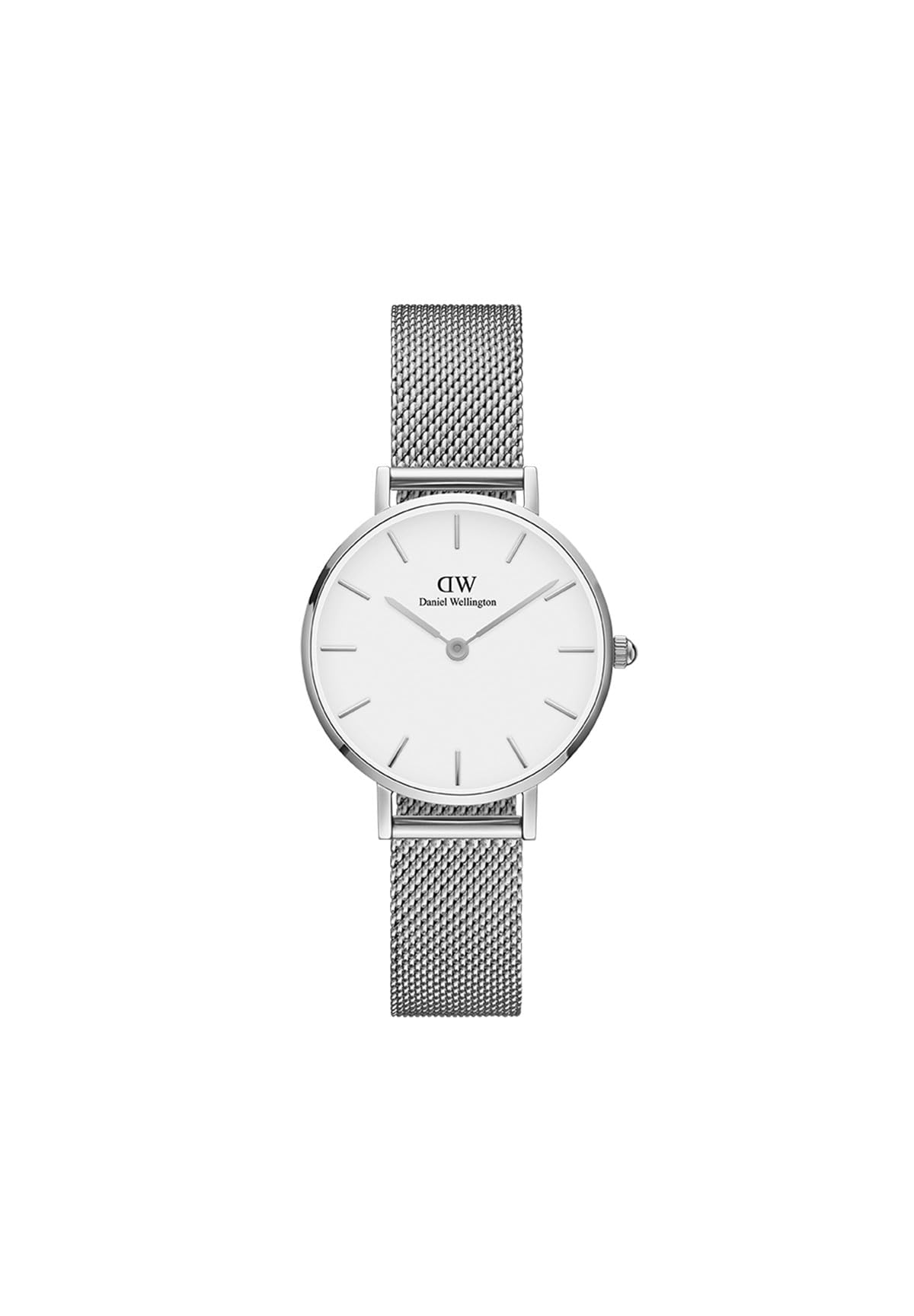Daniel Wellington Petite Sterling Watch, Silver Mesh Bracelet