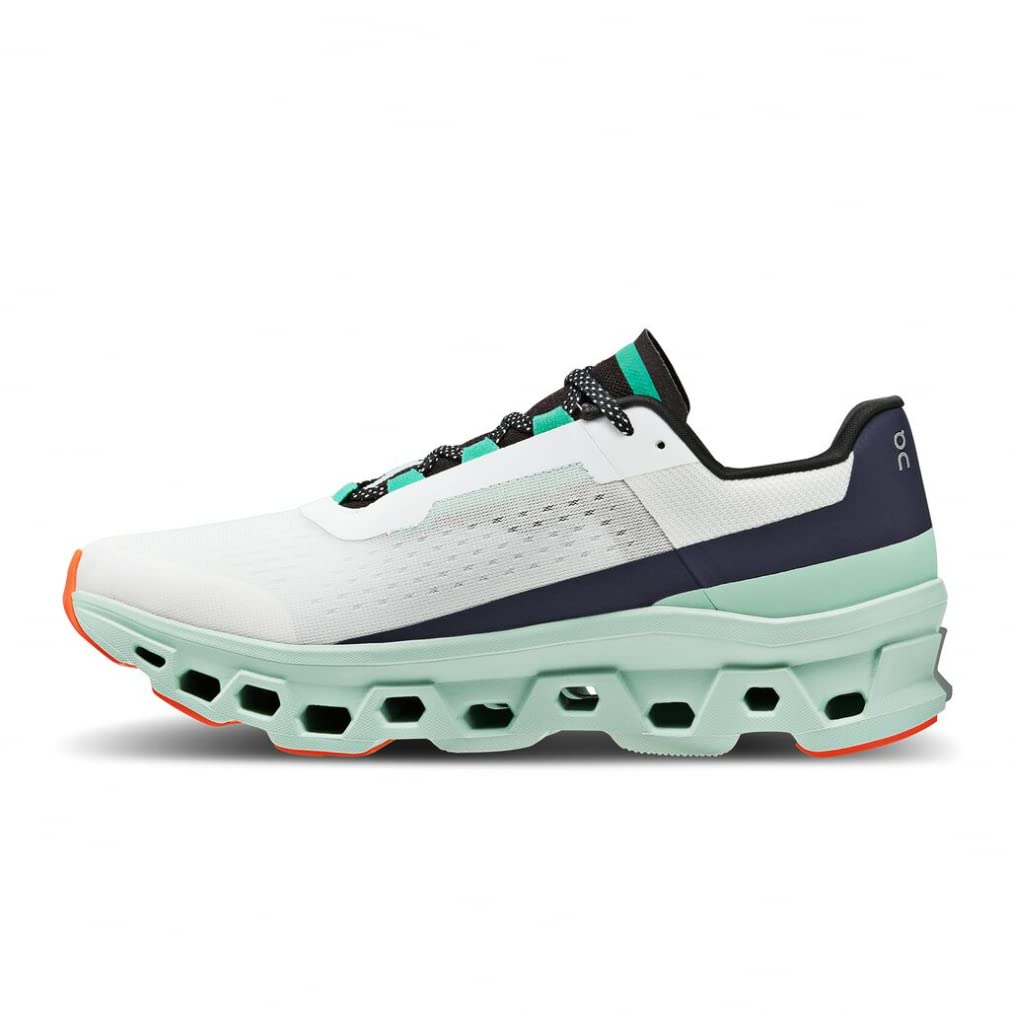 [On] Men's Cloudmonster Undyed-White | Creek Undied White/Creek