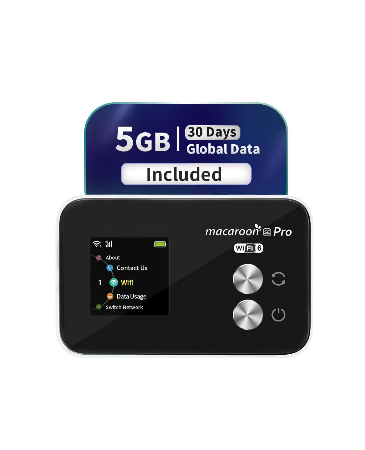 FREEBOT SE Pro Portable WiFi Hotspot for Travel with 5GB Global Data 30Days | 4G