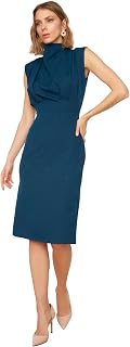Trendyol Women Midi Basic Slim Woven Dress