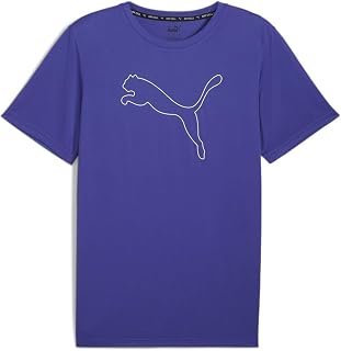 PUMA M Tad Essential Heather Cat Tee (CF Large Cat) Unisex T-Shirts - Adult (Pack of 1)