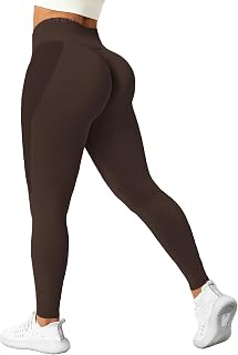 SENBAN Women High Waist Seamless Leggings Workout Gym Yoga Tummy Control Smiley Contour Activewear