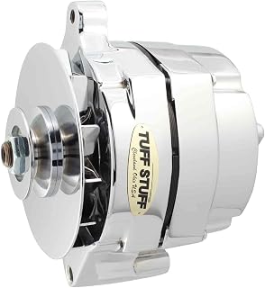 Tuff Stuff 7078NB Chrome 70 Amp 1-Groove Pulley Alternator for Ford