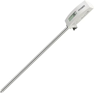 ECOWITT WN34 Soil Temperature Sensor, Waterproof Soil Tester Digital with LCD Display, 11.8 inch Temperature Probe Sensor for Garden, Farm, Lawn, Indoor and Outdoor Use