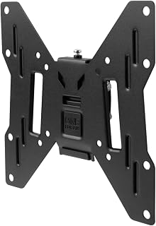 One For All TV Bracket – Tilt (15°) Wall Mount – Screen size 13-43 Inch - For All types of TVs (LED LCD Plasma) – Max Weight 50kgs – VESA 75x75 to 200x200 - Black – WM2221