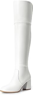 DREAM PAIRS Women's Knee High Block Heel Boots