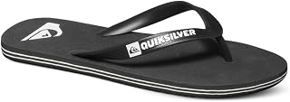 Quiksilver Men's Molokai flip flops for men bathing shoes, Black Black White Xkw, 42 EU